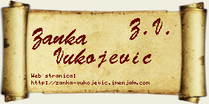 Žanka Vukojević vizit kartica